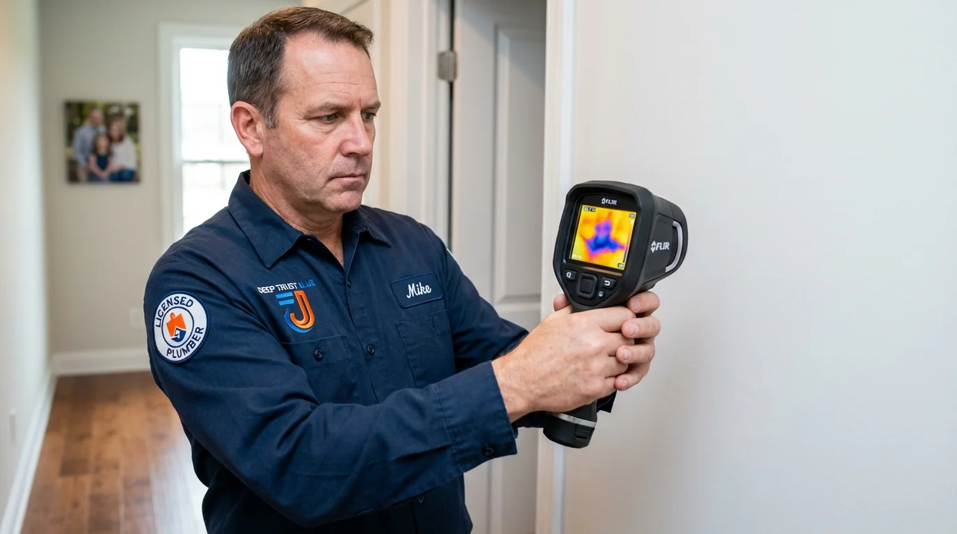 Thermal imaging leak detection by Johns Plumbing LLC in Oilton